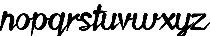 Black Honey Script Font LOWERCASE