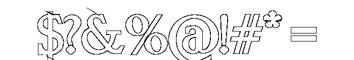 Black Hoops Font OTHER CHARS