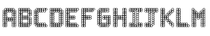 Black Hoops Font UPPERCASE
