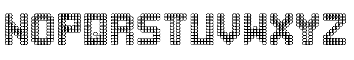 Black Hoops Font UPPERCASE