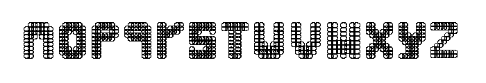 Black Hoops Font LOWERCASE