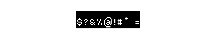 Black Label Pixel Font OTHER CHARS