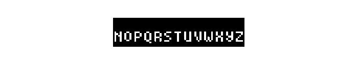 Black Label Pixel Font UPPERCASE