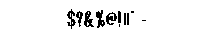 Black Magic1 Font OTHER CHARS