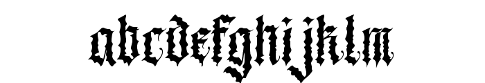 Black Metal Font LOWERCASE