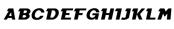Black Molding Italic Font UPPERCASE
