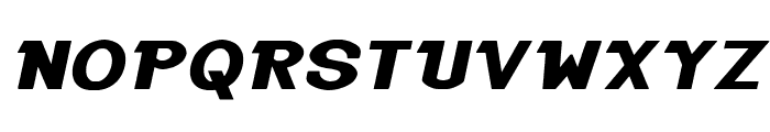 Black Molding Italic Font UPPERCASE