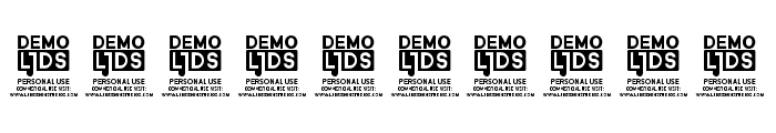 Black Nemesis Personal Use DEMO-Regular Font OTHER CHARS