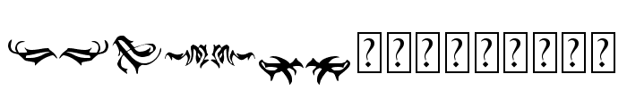 Black Panther Ornament Font LOWERCASE