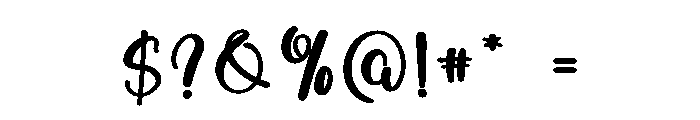Black Pastel Font OTHER CHARS