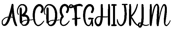 Black Pastel1 Font UPPERCASE