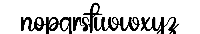 Black Pastel1 Font LOWERCASE