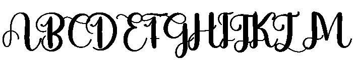Black Pastel Font UPPERCASE