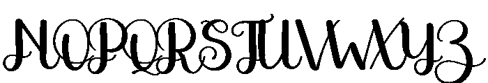 Black Pastel Font UPPERCASE