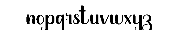 Black Pastel Font LOWERCASE
