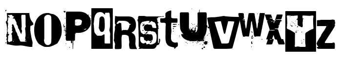 Black Rat Punk Band Font UPPERCASE