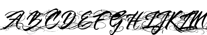 Black Rose Studio Swash Font UPPERCASE