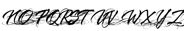 Black Rose Studio Swash Font UPPERCASE
