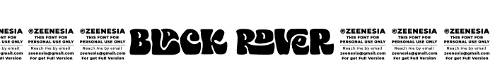 Black Rover For Personal Use On Font OTHER CHARS