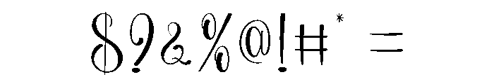 Black Sample Font OTHER CHARS