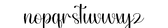 Black Sample Font LOWERCASE