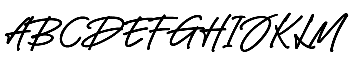 Black Signature PERSONAL USE ONLY Regular Font UPPERCASE