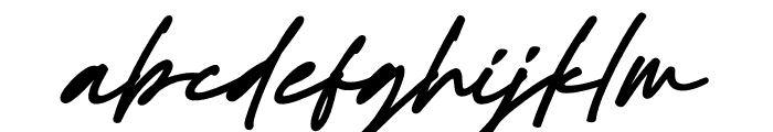Black Signature PERSONAL USE ONLY Regular Font LOWERCASE