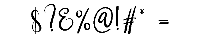 Black Signature Font OTHER CHARS