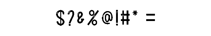 Black Simple Font OTHER CHARS