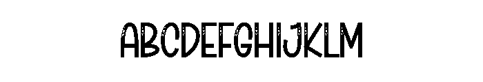 Black Simple Font UPPERCASE