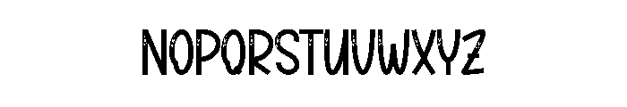 Black Simple Font LOWERCASE