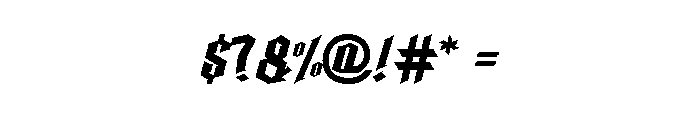 Black Storm Font OTHER CHARS