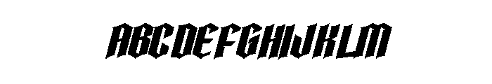 Black Storm Font UPPERCASE