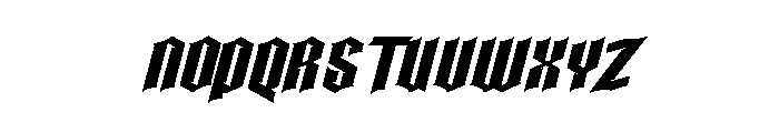 Black Storm Font UPPERCASE