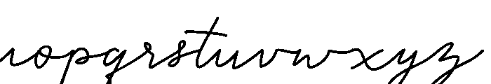 Black String DEMO Font LOWERCASE