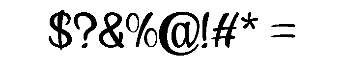 Black Stroke Normal Font OTHER CHARS