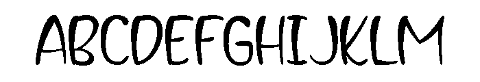 Black Stroke Normal Font UPPERCASE