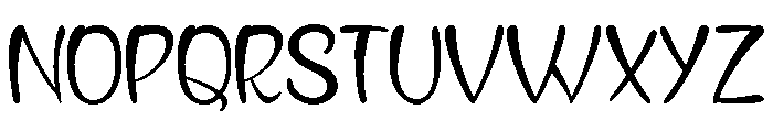 Black Stroke Normal Font UPPERCASE