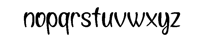 Black Stroke Normal Font LOWERCASE