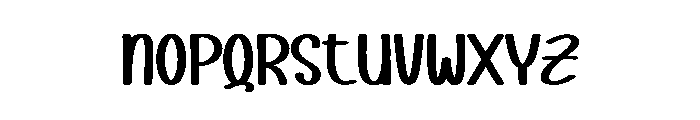 Black Sweet1 Font LOWERCASE