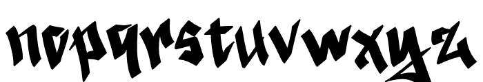 Black Town Demo Font LOWERCASE