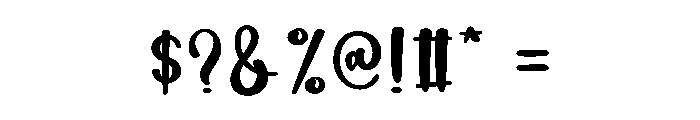 Black Vintage Font OTHER CHARS