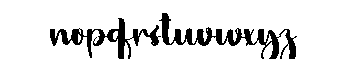 Black Vintage Font LOWERCASE
