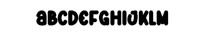 Black Window1 Font UPPERCASE