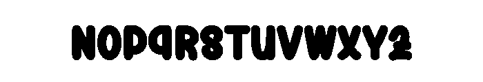 Black Window1 Font LOWERCASE