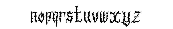 BlackChrone Font LOWERCASE