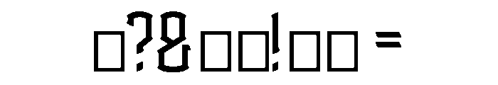 BlackDrops Font OTHER CHARS