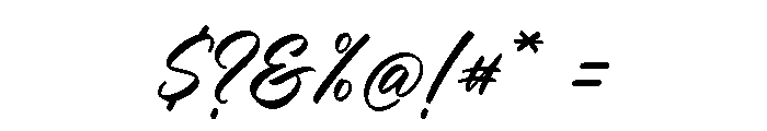 BlackHouseScript Font OTHER CHARS