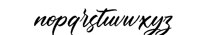 BlackHouseScript Font LOWERCASE