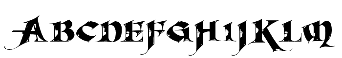 BlackJack Font UPPERCASE